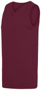 Augusta Sportswear 556 - Ladies Sleeveless V Neck Poly/Cotton Jersey Granate