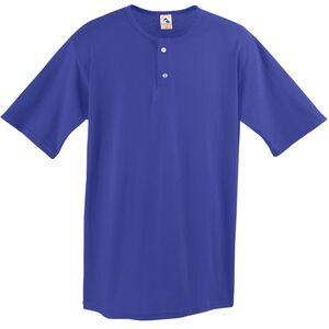Augusta Sportswear 580 - Two Button Baseball Jersey Púrpura