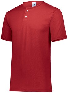 Augusta Sportswear 581 - Youth Two Button Baseball Jersey Rojo
