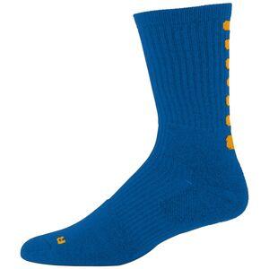 Augusta Sportswear 6091 - Intermediate Color Block Crew Sock Royal/Gold