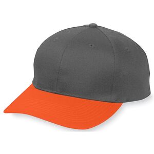 Augusta Sportswear 6206 - Youth Six Panel Cotton Twill Low Profile Cap Black/Orange