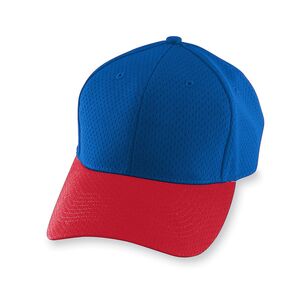 Augusta Sportswear 6235 - Athletic Mesh Cap Royal/Red