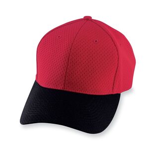 Augusta Sportswear 6235 - Athletic Mesh Cap Rojo / Negro