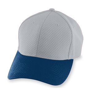 Augusta Sportswear 6235 - Athletic Mesh Cap Silver Grey/Navy