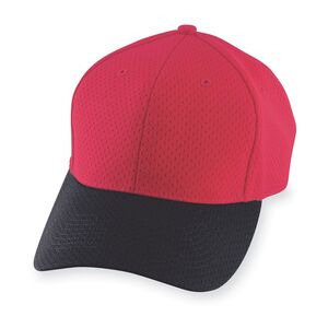 Augusta Sportswear 6236 - Athletic Mesh Cap Youth Rojo / Negro