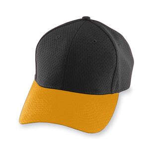 Augusta Sportswear 6236 - Athletic Mesh Cap Youth Black/Gold