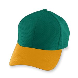 Augusta Sportswear 6236 - Athletic Mesh Cap Youth Dark Green/Gold