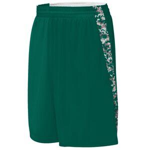 Augusta Sportswear 1163 - Hook Shot Reversible Short Dark Green/Dark Green Digi