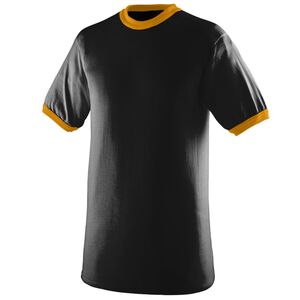 Augusta Sportswear 711 - Youth Ringer T Shirt Black/Gold