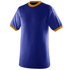 Augusta Sportswear 711 - Youth Ringer T Shirt Purple/Gold
