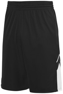 Augusta Sportswear 1169 - Youth Alley Oop Reversible Short Negro / Blanco
