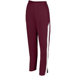 Augusta Sportswear 7762 - Ladies Medalist Pant 2.0 Maroon/White