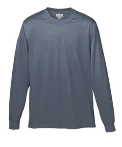 Augusta Sportswear 789 - Youth Wicking Long Sleeve T Shirt Grafito