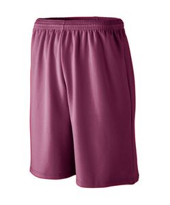 Augusta Sportswear 802 - Longer Length Wicking Mesh Athletic Short Granate