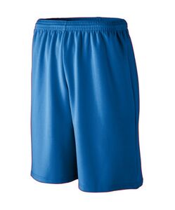 Augusta Sportswear 802 - Longer Length Wicking Mesh Athletic Short Real Azul