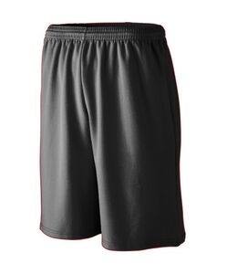 Augusta Sportswear 802 - Longer Length Wicking Mesh Athletic Short Negro