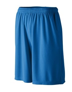 Augusta Sportswear 803 - Longer Length Wicking Short W/ Pockets Real Azul