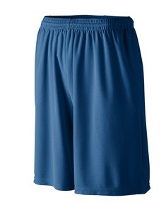 Augusta Sportswear 803 - Longer Length Wicking Short W/ Pockets Marina