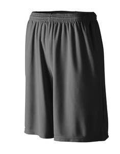 Augusta Sportswear 814 - Youth Longer Length Wicking Short W/ Pockets