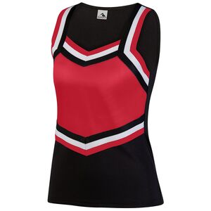 Augusta Sportswear 9140 - Ladies Pike Shell Black/Red/White