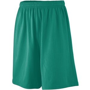 Augusta Sportswear 916 - Youth Longer Length Jersey Short Verde oscuro