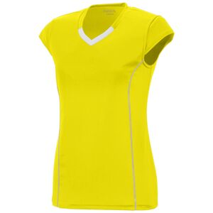 Augusta Sportswear 1219 - Girls Blash Jersey Power Yellow/ White