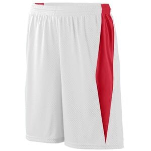 Augusta Sportswear 9736 - Youth Top Score Short Blanco / Rojo