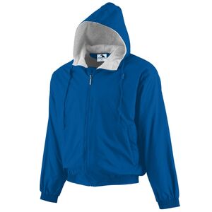 Augusta Sportswear 3281 - Youth Hooded Taffeta Jacket/Fleece Lined Real Azul