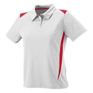 Augusta Sportswear 5013 - Ladies Premier Polo Blanco / Rojo