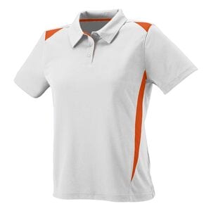 Augusta Sportswear 5013 - Ladies Premier Polo White/Orange