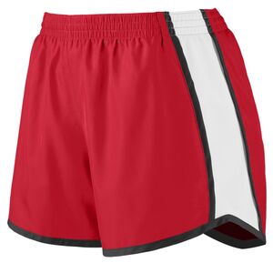 Augusta Sportswear 1266 - Girls Pulse Team Short Red/White/Black