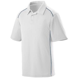 Augusta Sportswear 5091 - Remera Polo de la suerte Blanco / Azul marino