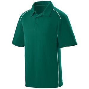 Augusta Sportswear 5091 - Remera Polo de la suerte Dark Green/White