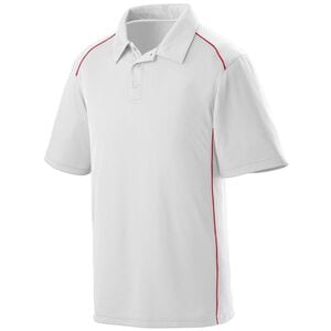 Augusta Sportswear 5091 - Remera Polo de la suerte Blanco / Rojo