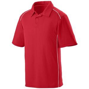 Augusta Sportswear 5091 - Remera Polo de la suerte Red/White