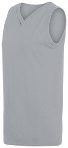 Augusta Sportswear 557 - Girls Sleeveless V Neck Poly/Cotton Jersey Athletic Heather