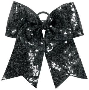Augusta Sportswear 6702 - Sequin Cheer Hair Bow Negro