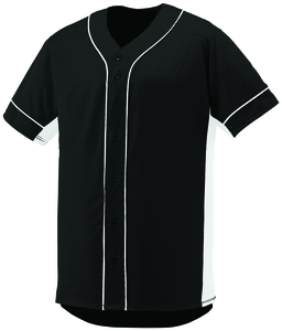 Augusta Sportswear 1660 - Slugger Jersey Negro / Blanco