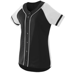 Augusta Sportswear 1665 - Ladies Winner Jersey Negro / Blanco