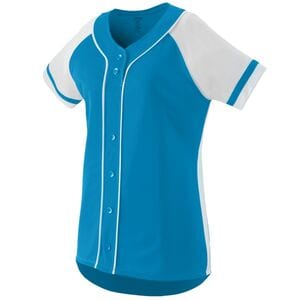 Augusta Sportswear 1666 - Girls Winner Jersey Power Blue/ White