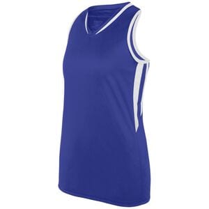 Augusta Sportswear 1672 - Ladies Full Force Tank Purple/White