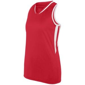 Augusta Sportswear 1673 - Girls Full Force Tank Red/White