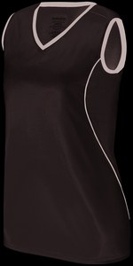 Augusta Sportswear 1675 - RemeraJersey Firebolt para chicas Blanco / Negro