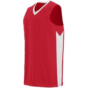 Augusta Sportswear 1713 - Youth Block Out Jersey Red/White