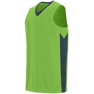 Augusta Sportswear 1713 - Youth Block Out Jersey Lime/ Slate