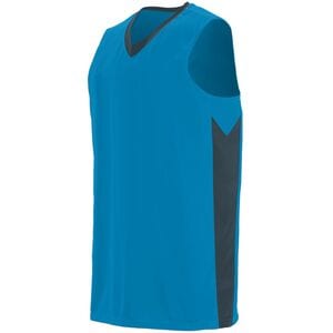 Augusta Sportswear 1713 - Youth Block Out Jersey Power Blue/ Slate