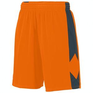 Augusta Sportswear 1715 - Block Out Short Power Orange/ Slate