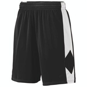 Augusta Sportswear 1716 - Youth Block Out Short Negro / Blanco