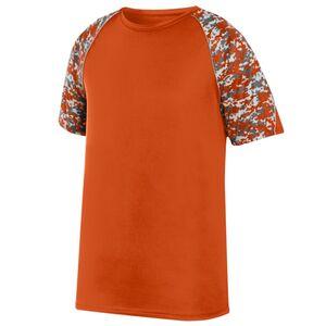 Augusta Sportswear 1782 - Color Block Digi Camo Jersey Orange/Orange Digi/Silver