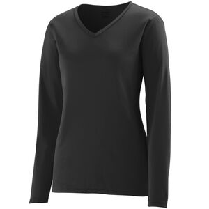 Augusta Sportswear 1788 - Remera manga larga de mujer con propiedades que absorbe la humedad Negro